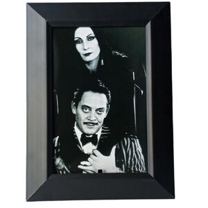 Addams Family Gomez Morticia Vintage 90s Gothic Goth Punk Old Framed Priny Art
